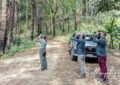 Birding experience in Chiang Dao forest with birdwatchers using binoculars in Northern Thailand